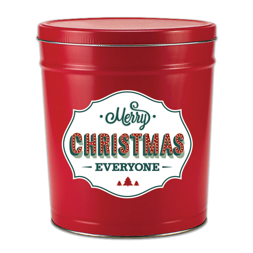 Merry Christmas Popcorn Tin | Austin Gourmet Popcorn