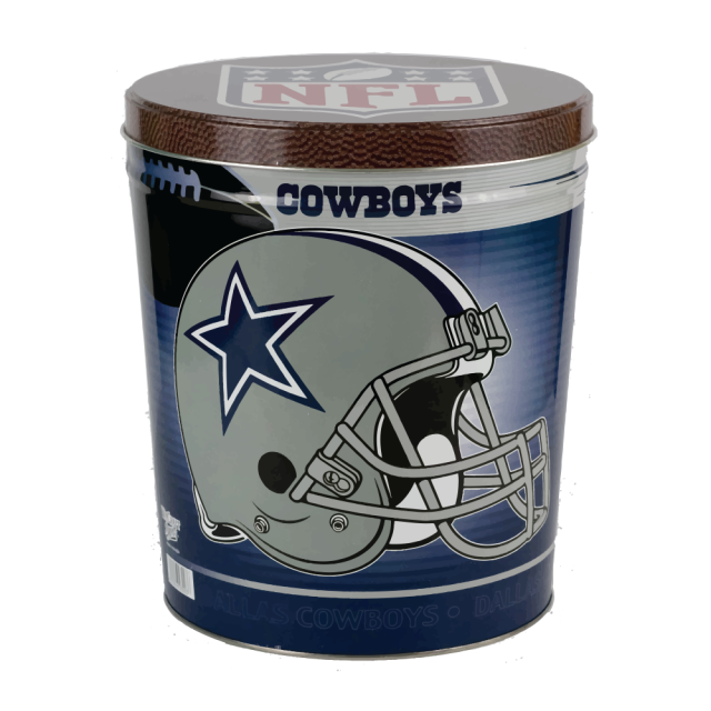 Dallas Cowboys Popcorn Tin